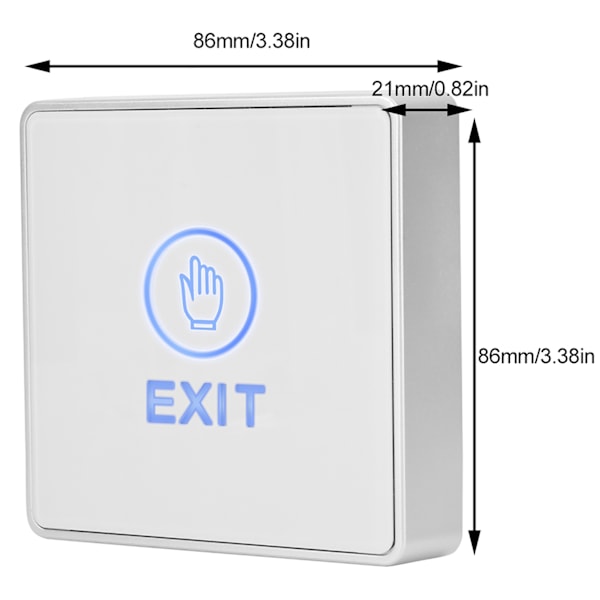 Touch Sensor Dörråtkomstkontroll System Switch Hem Säkerhet Lås Upp Avsluta Knapp