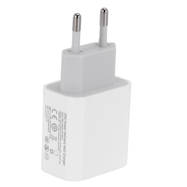PD-laturi 20 W M3 matkapuhelintabletti TypeC pikalatausmatkaseinäsovitin 100V240V (EU-pistoke)