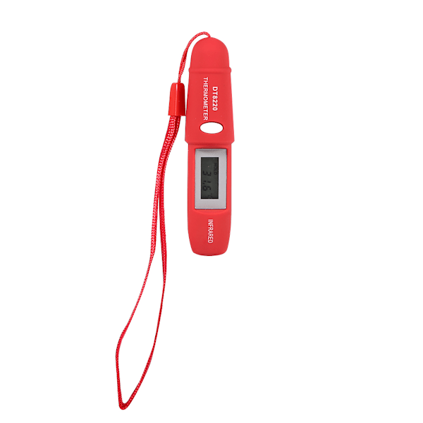 1 st Digital LCD-display Temperaturmätare Penna NOn kontakt IR Infraröd Termometer Laser (Röd)