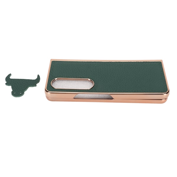 Fällbar telefonväska för Samsung Galaxy Z Fold 4 Nano Galvaniserat läder Stjärnmönster Anti Scratch Telefonskyddsväska Grön