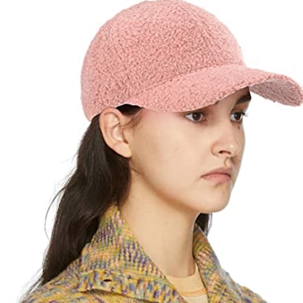 Kunstig lammeull baseball caps Varm vinter Teddy ripe fl