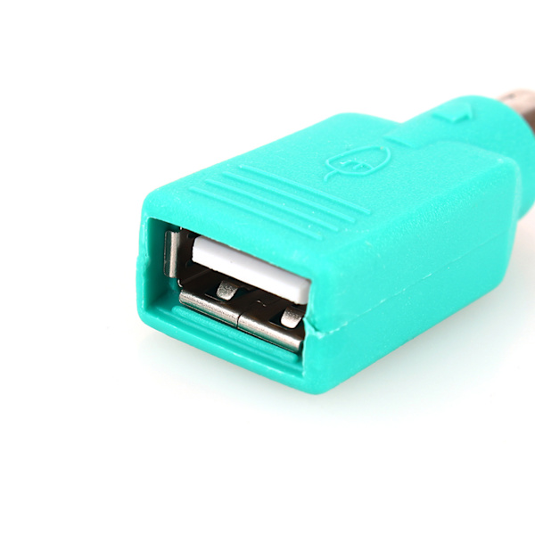 USB-hunn til PS2-hann-konverteradapter for USB-tastatur/mus som kobles til datamaskin