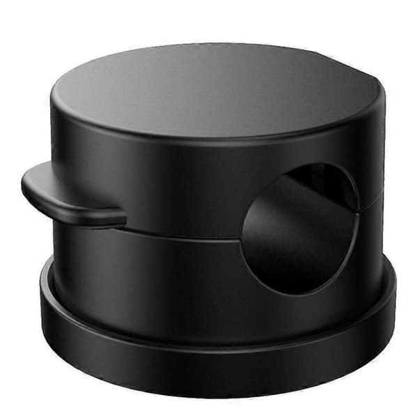 GETIT Pack Magnetiska Kabelhållarklämmor med Roterande Bas, Trådhållare med Magnetisk Stängningsfunktion, USB-laddningskabelhantering (Svart)