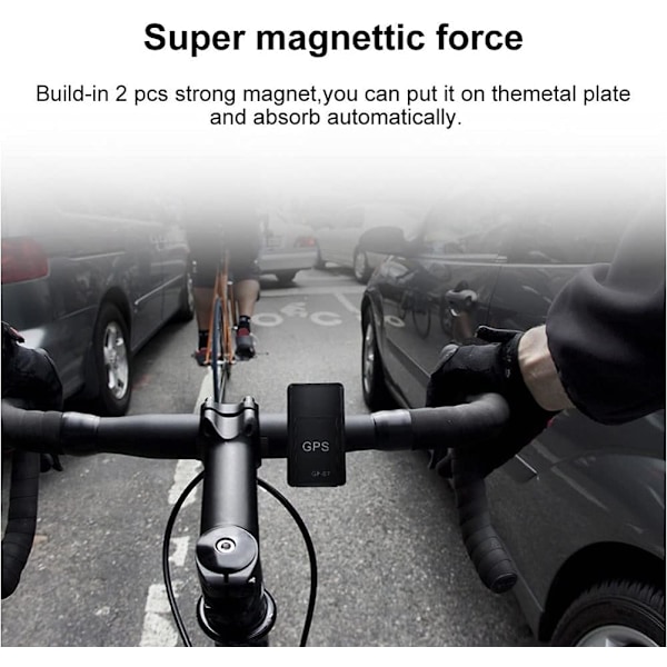 Högpresterande spårare, realtidsspårning för bilar, motorcyklar, båtar; magnetisk fästning med inbyggda kraftfulla magneter, mångsidig användning,