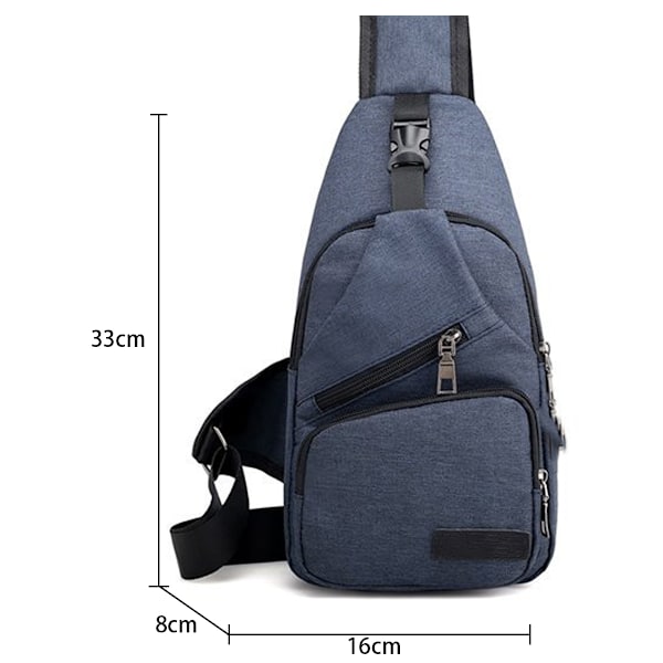 Sling Ryggsäck Multifunktionell Crossbody Väska Sling Väska Dagryggsäck Lätt En Rem Ryggsäck Sling Väska Ryggsäck för Vandring Promenader Cykling Resor