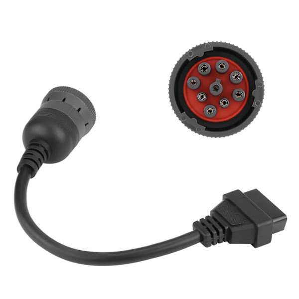 Truck Diagnose Interface Hun 16 Pin OBD2 9 Pin Adapter Kabel til Automotive Diagnostic Tool