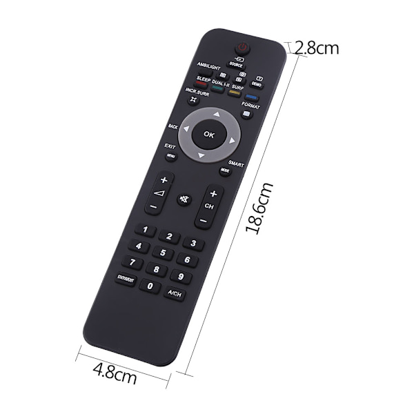 Universal fjernbetjening 242254901868 erstatningscontroller til Philips LCD LED TV