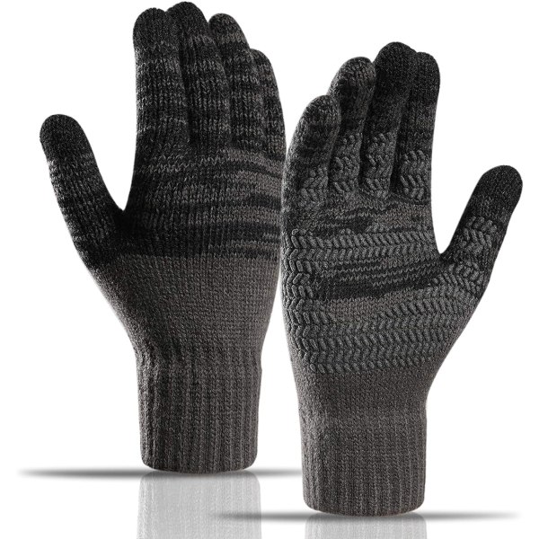 Vinterstickade handskar, varma pekskärmshandskar, varmt cover