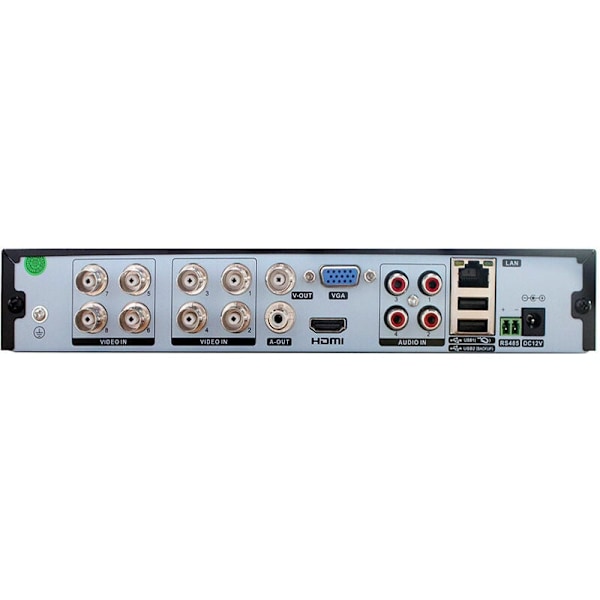 Övervakningslösning, Kanal H.265 Säkerhets-DVR, Högupplöst övervakningssystem, 16-kanals Hybrid Video Recorder för Analog, IP, AHD, CVI, TVI