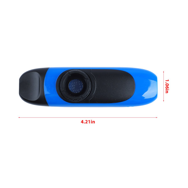 Elektrisk Kazoo 11cm Profesjonell Harpiks Liten Bærbar Kazoo Sett med Pickup for Ytelse Blå