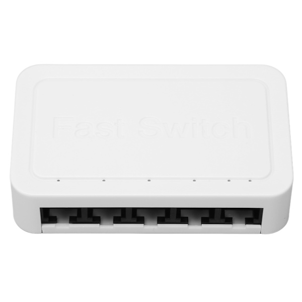 5-porttinen Ethernet-kytkin 10/100Mbps RJ45-portit 4KV-ylijännitesuoja Nopea Ethernet-kytkin Työpöydän Ethernet-jakaja 100-240V