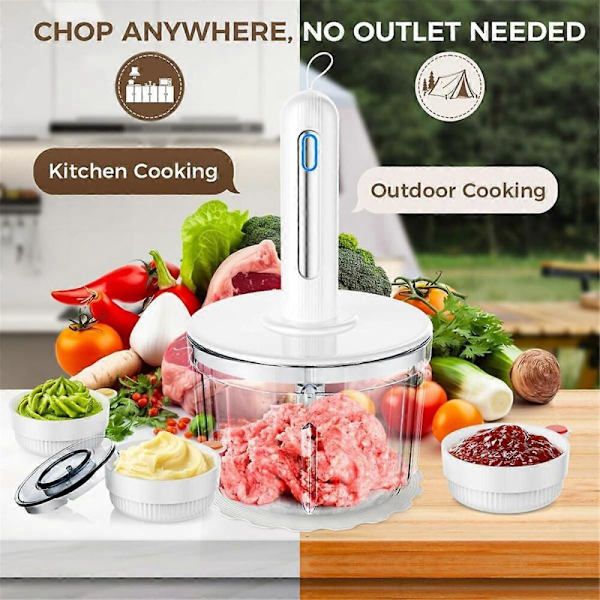 GETIT Foodprocessor, lille foodprocessor og kødhakker - Kompakt design