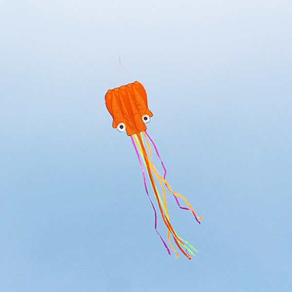 Programvare Octopus Flyer Kite med lang fargerik hale for barn, 4 meter myk blekksprut kite + 30 meter nuddelbrett