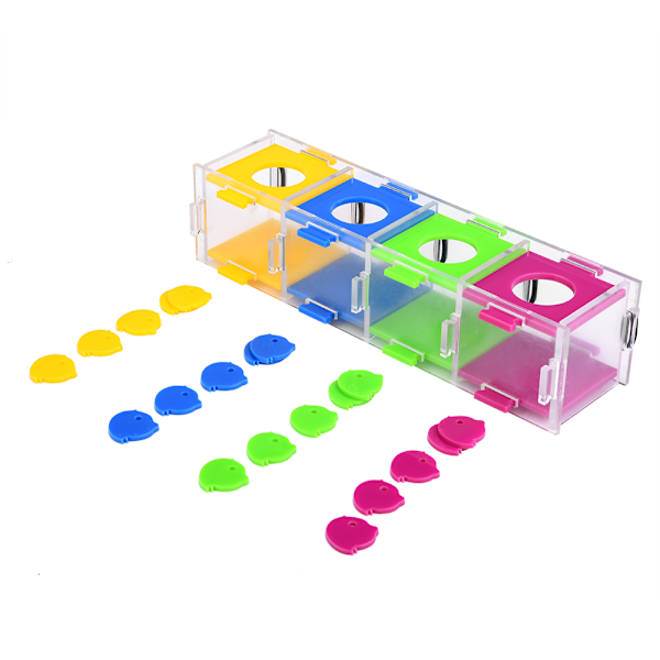 Färgseparationsleksak för födosök, interaktivt spel, giftfritt akrylmaterial, främjar intelligensutveckling, attraktivt utseende för