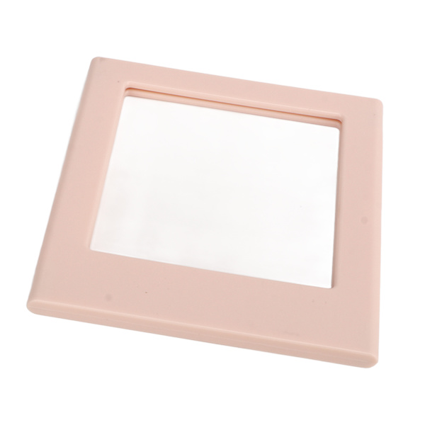 Magnetisk fickram Dubbelsidig magnetfotoram Magnetiska kylskåpsramar för Fujifilm Instax Square Rosa