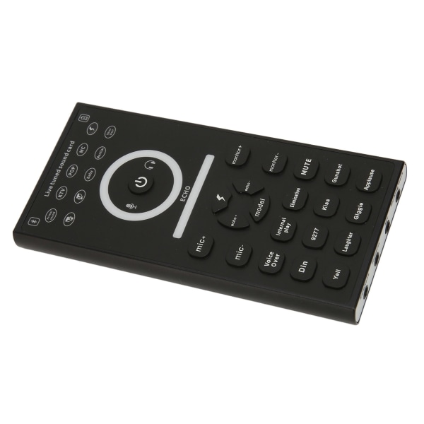 Mini stemmeveksler enhed multi lydeffekter plug and play håndholdt live lydkort til telefon pc