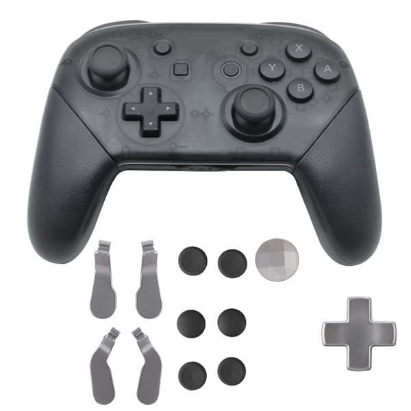 14PCS/Set Knappknappar Ersättningskit Controllerknapp för XBOX ONE ELITE/ PS4 / Switch(Svart)