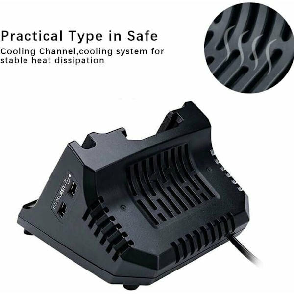 Oplader LCS36 LCS40 til udskiftning af Black & Decker 36 V 40 V max. lithium batteri LBXR36 LBX36 LBXR2036 LBX1540 LBX2040 LBX2540 LSW36 LST136 LHT2436.