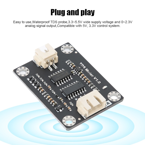 Analog TDS Sensor with 2 Probes for Quality Monitoring to Domestic Water and Hydroponics