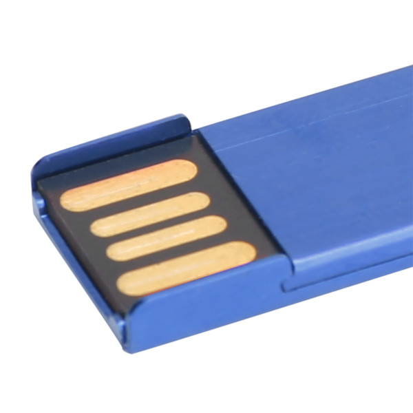 Blå USB Flash Drive Nøgleform USB Memory Disk Plug and Play U Disk til computer og bil