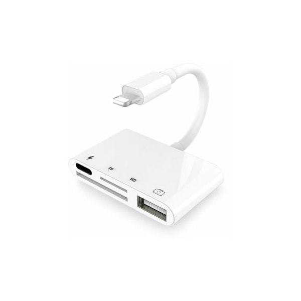 Apple Mfi-certifierad Lightning-adapter för iPhone och iPad, stöder bred kompatibilitet och snabb dataöverföring, integritetsskydd säkerställt