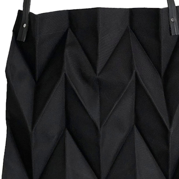 Återanvändbar Tote Bag Stor Kapacitet Mode Polyline Design Shopping Väska för Hem Resor Kontor Svart