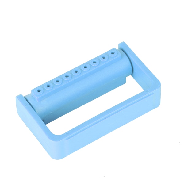 9 Holes Disinfection Box Dental Burs Holder Autoclavable Oral Care Tools(Light Blue)