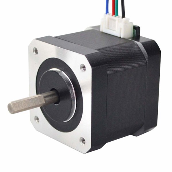 Bipolär 1.65inx1.65inx Nema 17 Stegmotor, 1.8 Graders Stegvinkel För Precisionskontroll, Perfekt För DIY CNC Och 3D-Utskrift