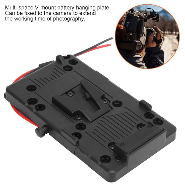 V-kiinnitys VLock -akkupuolen sovitin Sony DSLR -videokameroille DTap-kaapelilla