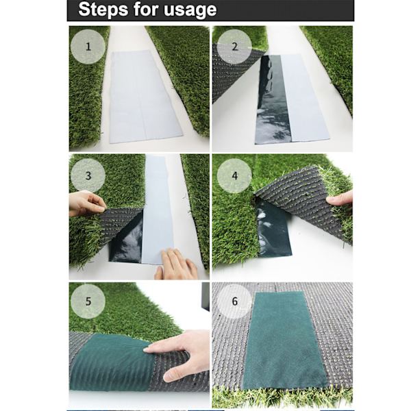 150mm*10m Tekonurmen Sauma Teippi Nurmikon Teippi Ruoho Matto Ruoho Liima Teippi (Vihreä)