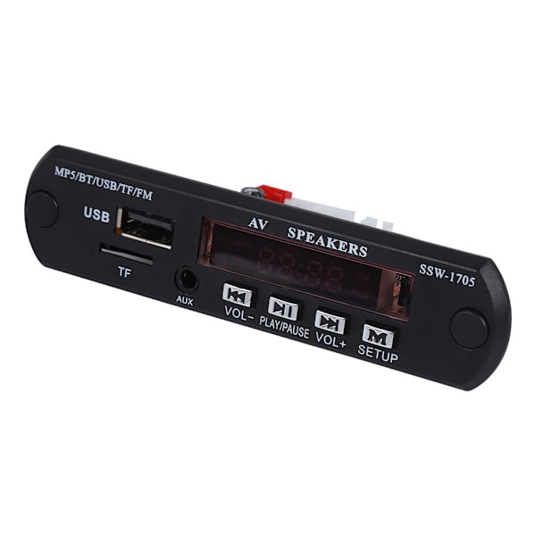 1280*720 HD MP5-afspiller SSD Stereo Bluetooth MP5-afspiller med FM/AUX-indgang Fjernbetjening