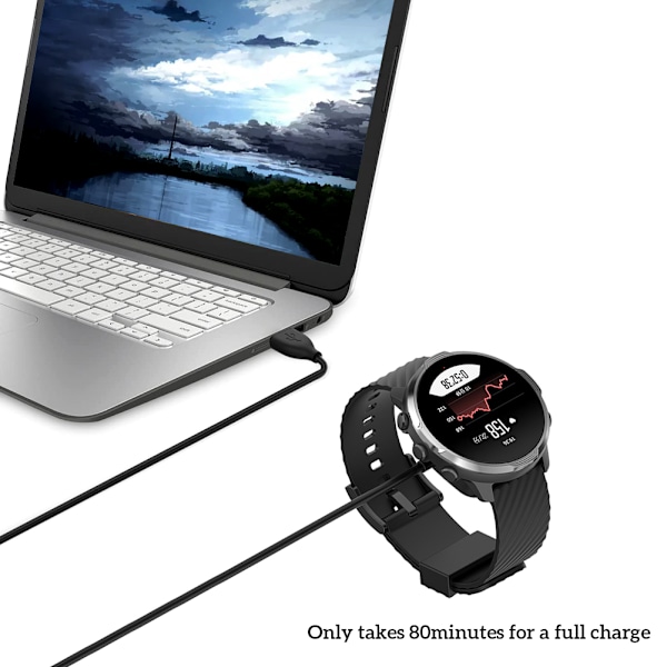 1m 5V 0,5A Dockladdare för Suunto7 Smart Watch Laddningskabel Tillbehör