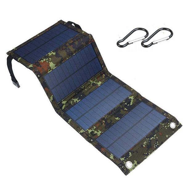 Solpaneler 20W Premium Monokristallin Fällbar Solladdning