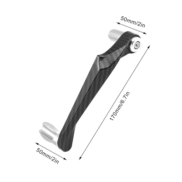 7/8 tommers universell motorsykkelhåndtak bremsebeskytter (sølv)