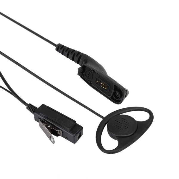 ABS D-typ Walkie Talkie Öronkrok Headset PTT MIC Hörlur för Motorola P8268 Radio