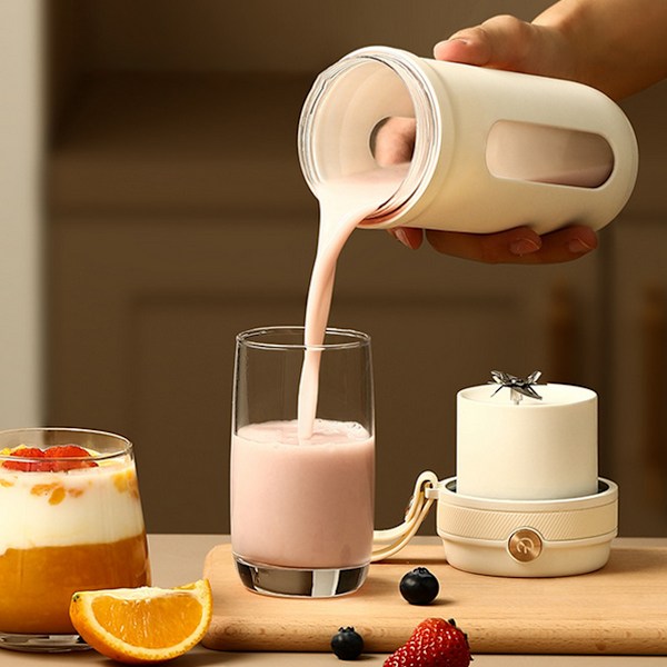 Enhands Smoothie Blender, 414 ml Glasburk, BPA-fritt Material, Förseglat Lock, Ergonomisk Design, Perfekt För Hälsomedvetna Individer