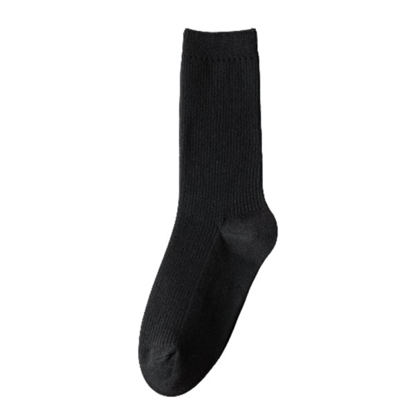 Kvinnliga strumpor med små ben, uppdaterad styling, Lämplig för wo Stack socks black