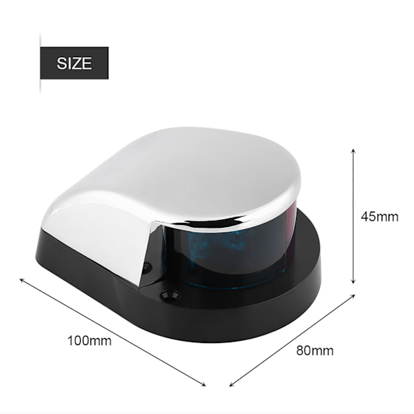 12V Båd Marine Yacht Bi Farve LED Signal Lys Båge Navigationslampe