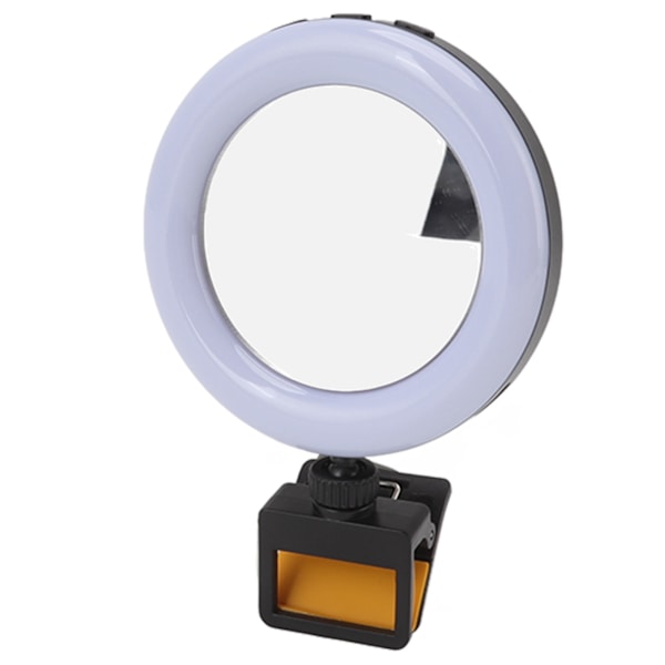 Genopladelig bærbar clip-on selfie ringlys USB-opladning Min