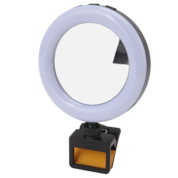 Uppladdningsbar Bärbar Clip On Selfie Ring Light USB Laddning Min