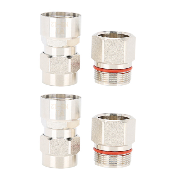 2 st N-hane RF-koaxialadapter N-typ kontaktkabelantennanslutning för 1/2'' radio