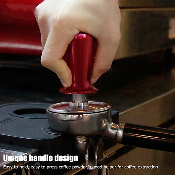 Innovativ Espresso Tamper för Kaffeälskare, Manuell Kaffebönpress med Fjäderassisterad Funktion, Rostfritt Stålkonstruktion för Säkerhet,