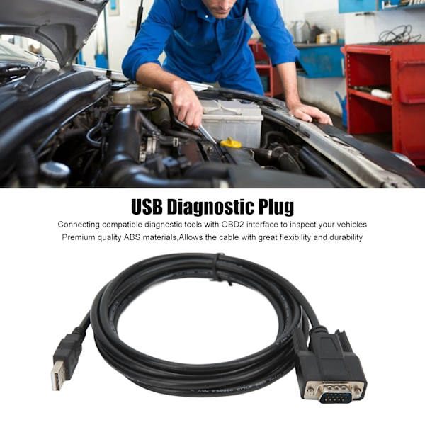 USB OBD2 diagnostisk adapter forbindelseskabel til Lexia 3 PP2000 erstatning til Peugeot