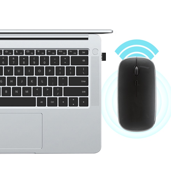 Bluetooth 2.4G kaksoismoodi langaton hiiri Windows 98 / Me / 2000 / XP / Vista / Win 7 / Win8(Harmaa )