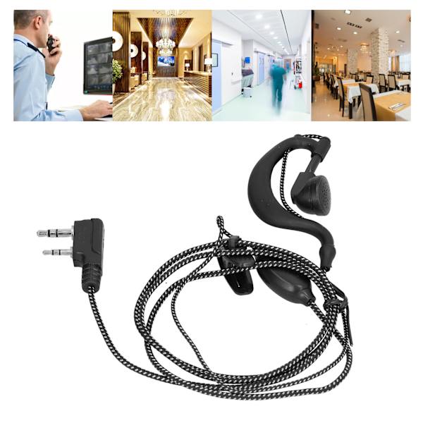 Walkie Talkie øretelefon med tyk flettet ledning øreprop til Baofeng BF‑6 7 8s Uv5r