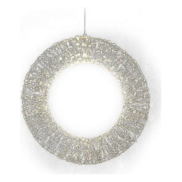 Adventskrans LED-lys Hvit 60 cm