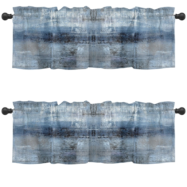 2-pack kappa fönsterbehandlingar, brun abstrakt modern konst mörkläggningsgardiner justerbara gardinkappor för fönster vardagsrum kök Ove Style 1