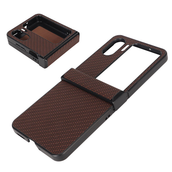 Telefonfodral för OPPO Find N2 Flip Kolfiberstruktur Fällbar Mobiltelefon Plastskyddsfodral