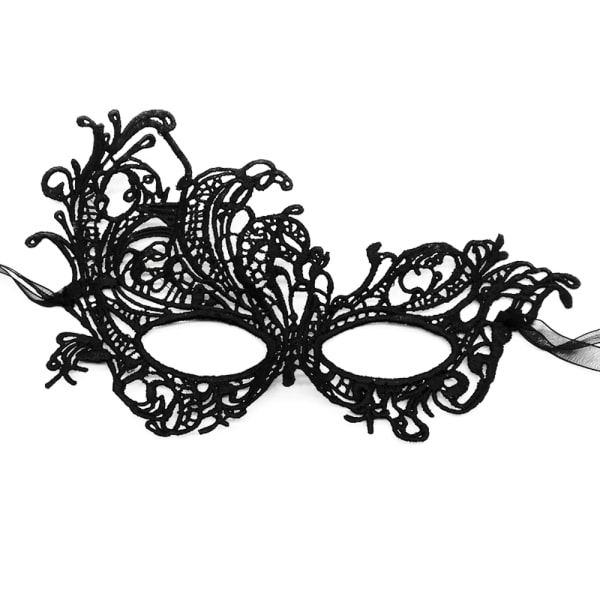 Maskerad mask för kvinnor Party Evening Mask Bar Kostymer Acce black