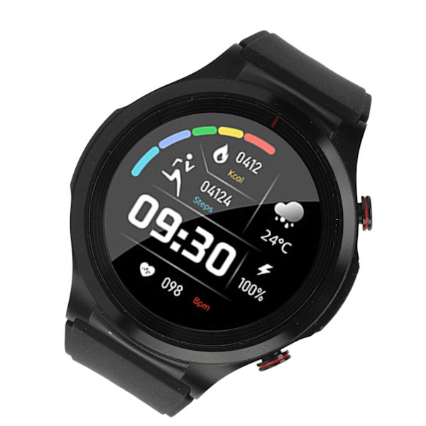Blodsukkermåler Ur 1.32in IP67 230mah Professionel Sportstilstand Ikke-invasiv Blodsukkermåling Smartwatch
